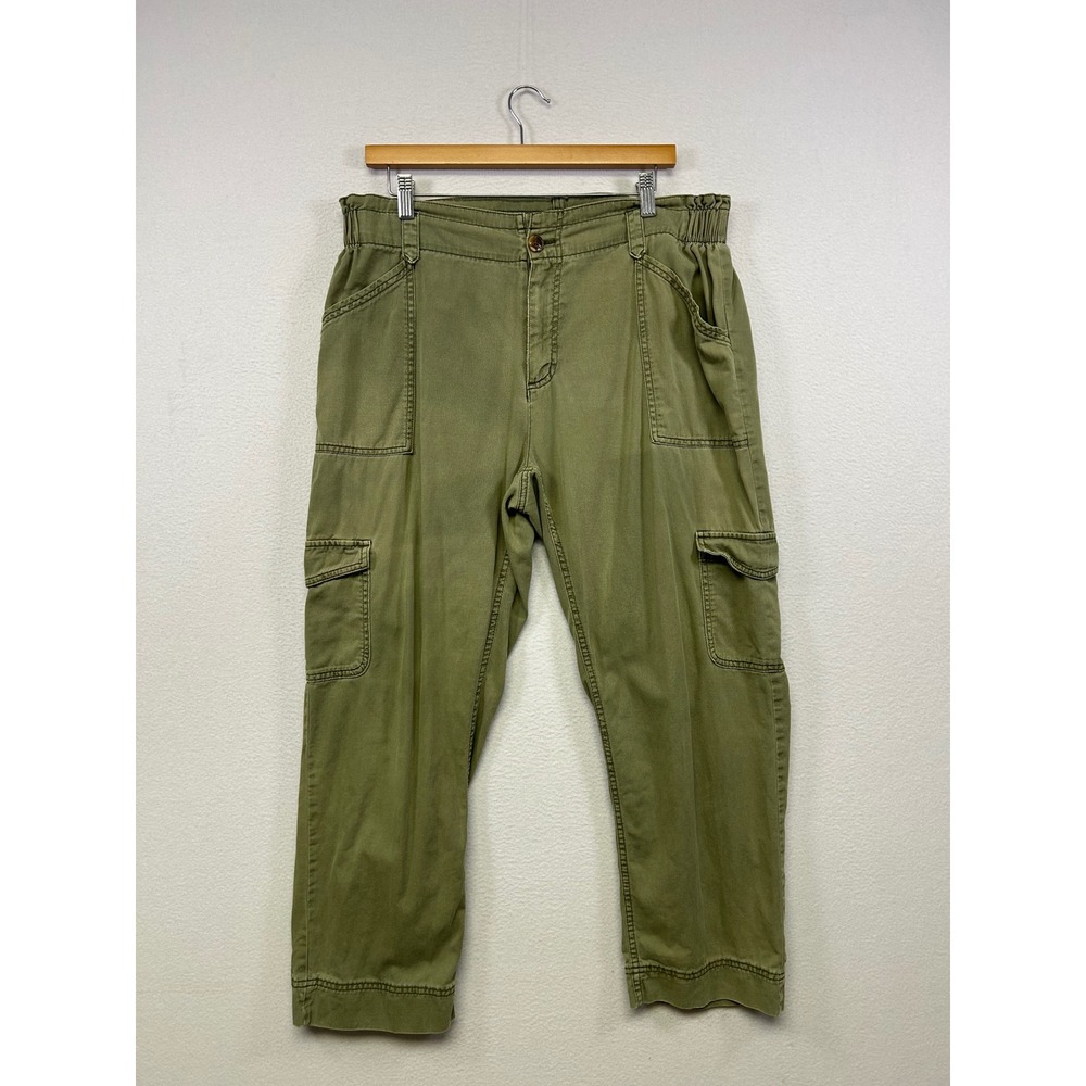 Gorpcore Utility Old Navy Womens Large Olive Green Cargo Straight Leg Pants